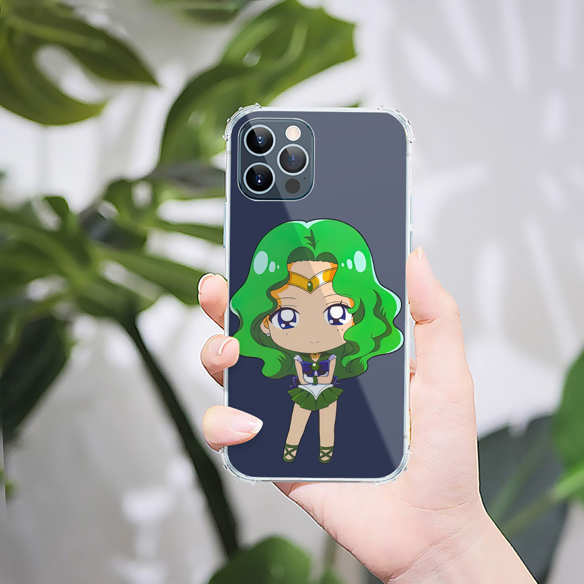 （画像用） 美少女戦士セーラームーン 海王 みちる（かいおう みちる） Sailor Moon Kaiou Michiru 【iPhone 12シリーズ対応】透明スマホケース（クリアソフトケース）